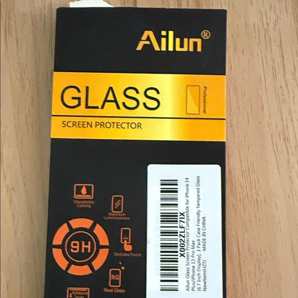 Ailun Tempered Glass Screen Protector for iPhone 14 Plus/ iPhone 13 Pro Max